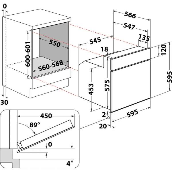 Bauknecht HVS5 TH8VS3 ES Einbau-Herd mit Hydrolyse, EEK: A